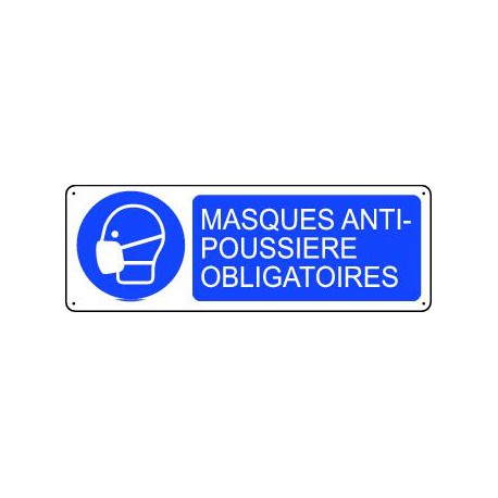 Panneau Masque Anti-Poussière Obligatoire sur www.