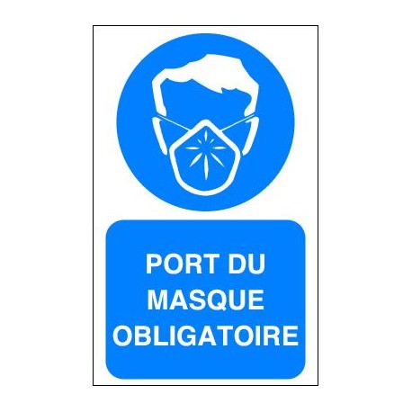 Panneau Port du masque de protection respiratoire obligatoire 2